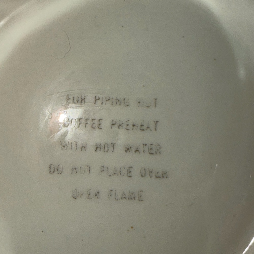 Vintage Drip-O-lator Ceramic Coffee/Teapot - Enterprise Aluminum Co. - Floral - Picture 6 of 12
